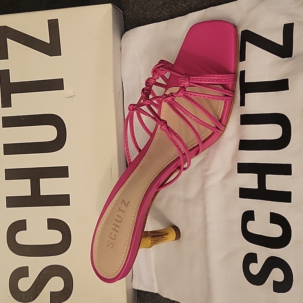 Schutz bamboo heels